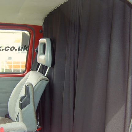 For VW T6,T6.1 Transporter Cab Divider Curtain Kit with Rail Premium Quality - Van-X