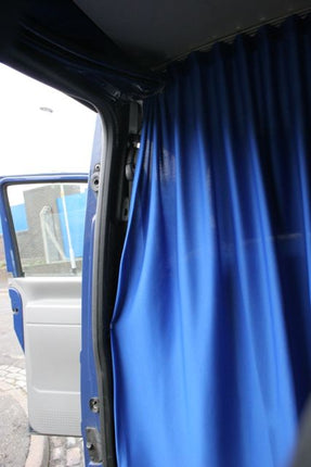 For Fiat Doblo Cab Divider Curtain Kit with Rail Premium Quality - Van-X