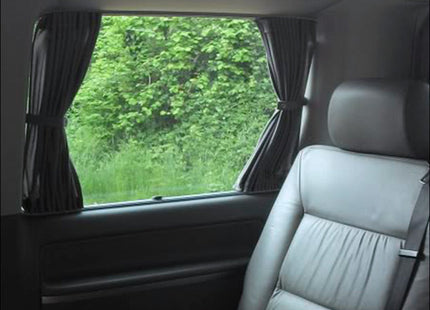 For Mercedes Vito MK2 Bare-Metal Window Curtains Eco-Line Black | Camper Van Curtains | Van-X