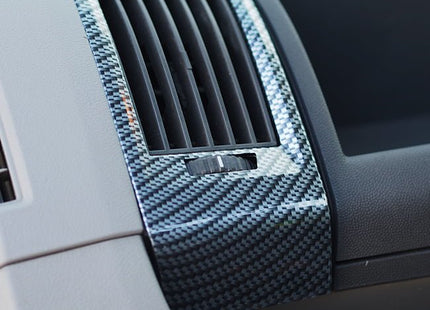 For Peugeot Boxer Dashboard Air Vent Trim in Silver Carbon | Van-X