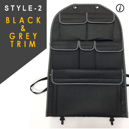 For VW T6 & T6.1 Transporter Campervan Leatherette Captain’s Back Seat Organiser | Van-X