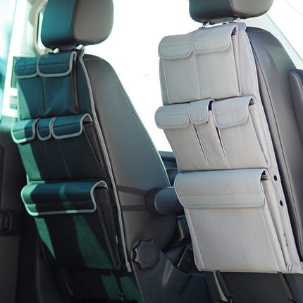 For VW T5 & T5.1 Transporter Campervan Leatherette Captain’s Back Seat Organiser | Van-X