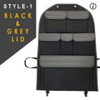 Black With Grey Lids