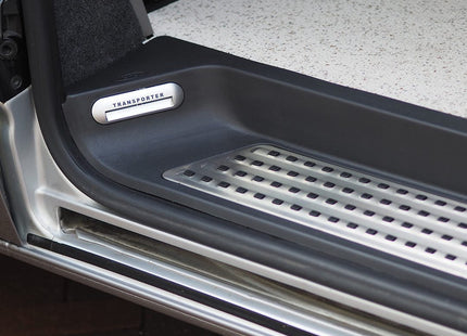 For VW T5/T5.1 Caravelle Style Full Step (Set of 4) with Transporter LED Logo Lights | Van-X