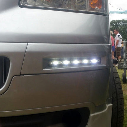 For VW T5 DRL, LED Commercial Bumper Daylight Kit Painted and Ready to Fit