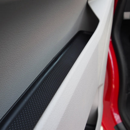 For VW T6 Rubber Door Pocket Inserts – Black Mat Set, Direct Fit | Van-X