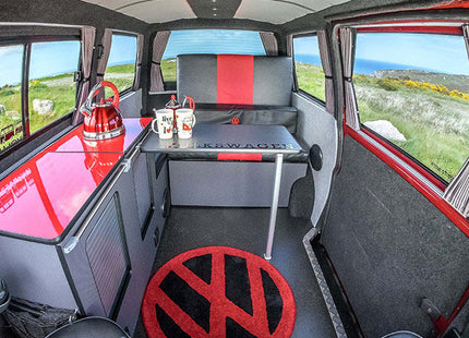 For VW T6 Transporter Camper 2 x Side Window Curtain Kit – Premium Line | Van-X