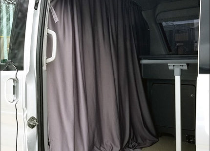 For Ford Freda Cab Divider Curtain Kit with Rail Premium Quality - Van-X