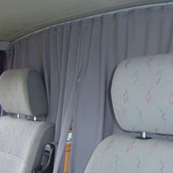 For Mercedes Dodge Sprinter Cab Divider Curtain Kit with Rail Premium Quality - Van-X