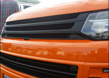For VW T5.1 Transporter Matte Black Badgeless Grille *Clearance* [B Grade] | Van-X