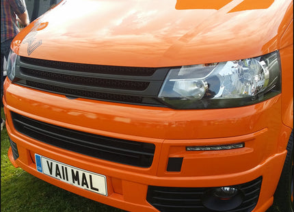 For VW T5.1 Transporter Matte Black Badgeless Grille *Clearance* [B Grade] | Van-X