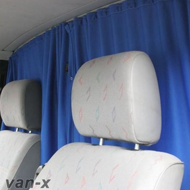 For Fiat Ducato / Ram ProMaster Cab Divider Curtain Kit with Rail Premium Quality - Van-X