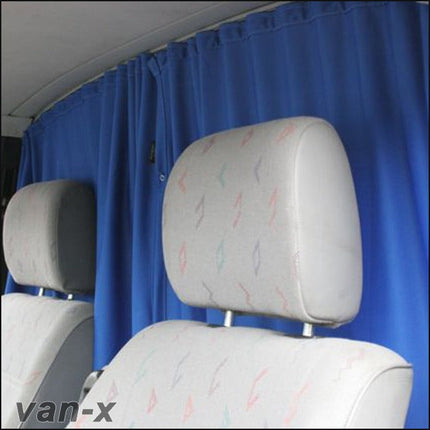 For Ford Freda Cab Divider Curtain Kit with Rail Premium Quality - Van-X