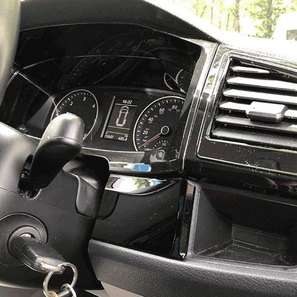 For VW T6 Transporter Lower Dash Styling Trims Comfort Dash Gloss Black (Set of 6) Painted and Ready to Fit | Van-X