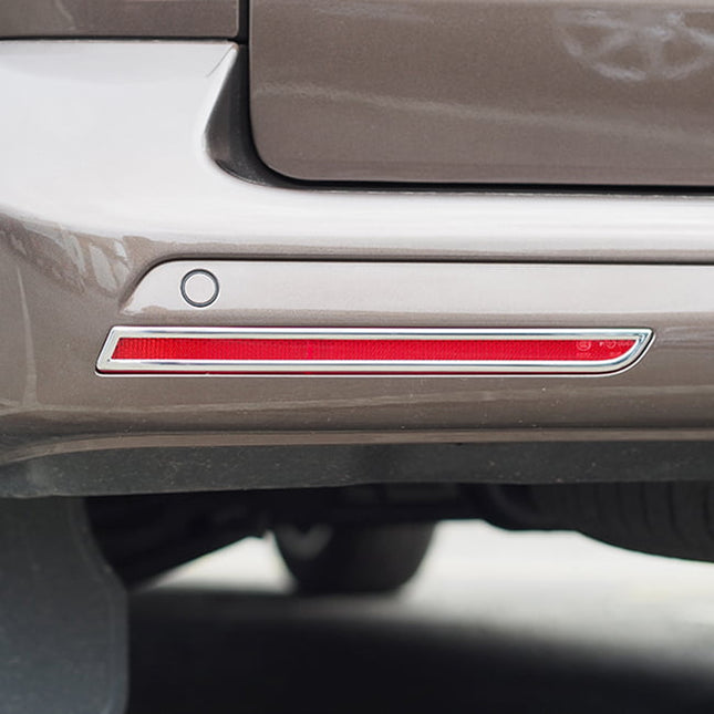For VW T6 Transporter Barndoor Rear Bumper Reflector Trims – Chrome Styling Upgrade | Van-X