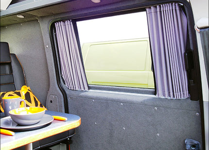 For VW T3 Transporter Premium 2 x Side Window Curtains Van-X