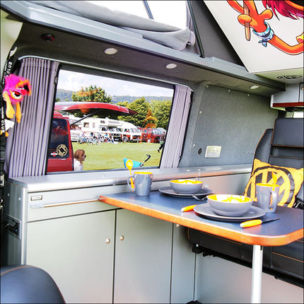For VW T3 Premium 2 x Side Window Curtains Van-X