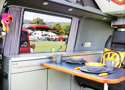 For VW T6 Transporter Blackout Camper Curtains Black/Grey - Create Your Own Bundle | Van-X
