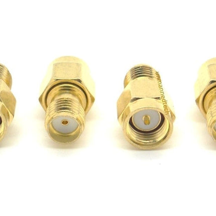 SMA female to male plug adapter (Pack of 4)