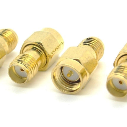 SMA female to male plug adapter (Pack of 4)