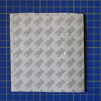 3M Double-Sided Mounting Foam (2.5x2.5x2.5cm, Pack of 16)