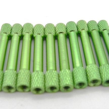 M3x35 Coloured Knurled Aluminium Standoffs (Pack of 10)