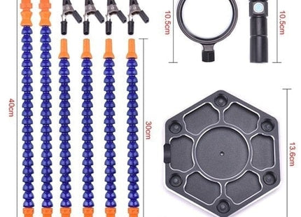 Deluxe Helping Hands Solder Station (With LED and Magnifying Glass)