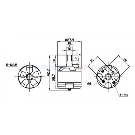 Brushless Motor Emax MT2213 935Kv