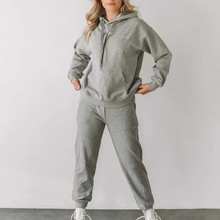 Rebody French Terry Sweatpants for Women - 7/8 Inseam, Baggy Fit, Pockets, Drawstring