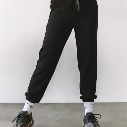 Rebody French Terry Sweatpants for Women - 7/8 Inseam, Baggy Fit, Pockets, Drawstring