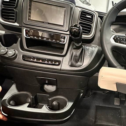 For Citroën Relay Black Cupholder Console - Stylish and Practical Upgrade