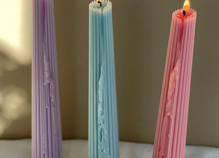 Ribbed Taper Candles