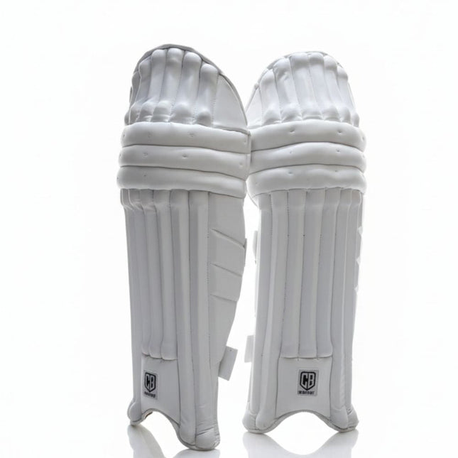 CB Blaster Professional Cricket Batting Pads, White, Right Hand, Men's Size Leg Guards