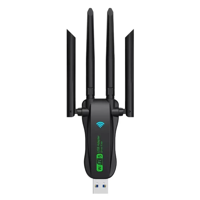 WiFi 6 USB Adapter with Bluetooth 5.4 – Dual Band 2.4GHz & 5.8GHz Wireless Network Adapter