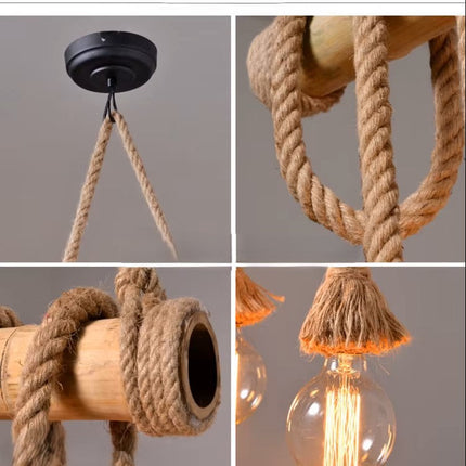 Rope Bamboo Pendant Lights