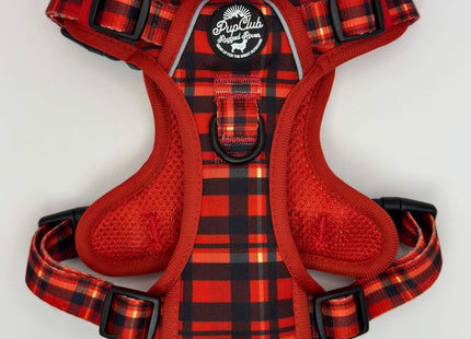 Rugged Rover™ Harness - Red Tartan
