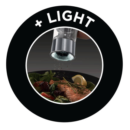Russell Hobbs Electric Salt and Pepper Mill Set, Adjustable Mill - Brushed Steel 23460-56