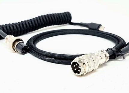 TKC - Techflex GX16 Aviator Coil Cable USB-C For Mechanical Keyboards