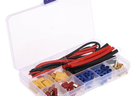 Battery Connector Set (T-plug, EC3, XT60) w/ Silicone Wire and Heat Shrink