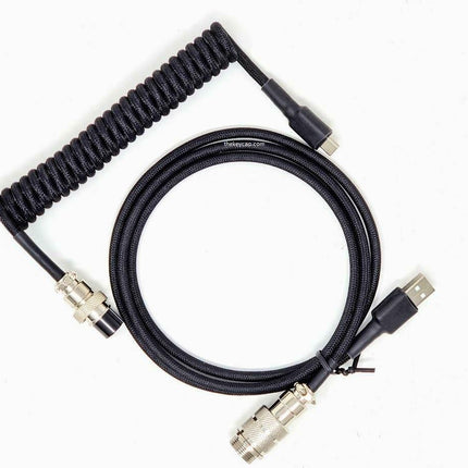 TKC - Techflex GX16 Aviator Coil Cable USB-C For Mechanical Keyboards