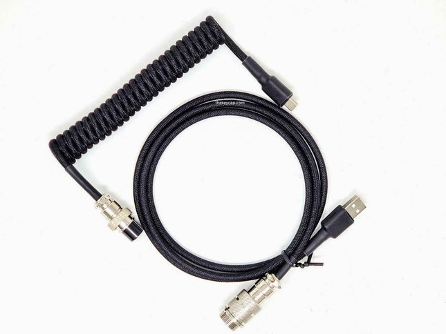 TKC - Techflex GX16 Aviator Coil Cable USB-C For Mechanical Keyboards