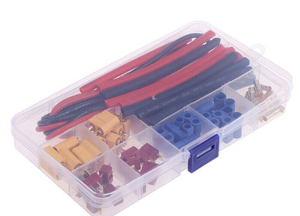 Battery Connector Set (T-plug, EC3, XT60) w/ Silicone Wire and Heat Shrink