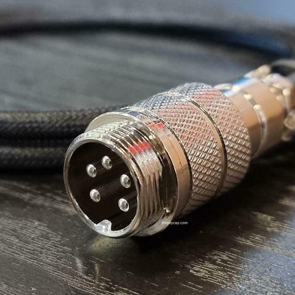TKC - Techflex GX16 Aviator Coil Cable USB-C For Mechanical Keyboards