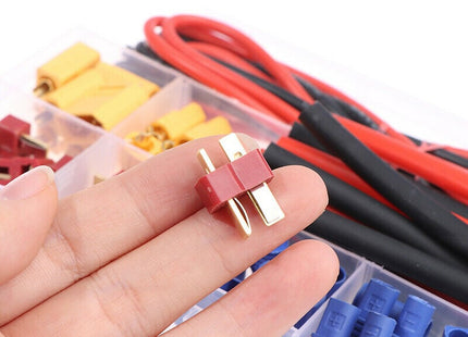 Battery Connector Set (T-plug, EC3, XT60) w/ Silicone Wire and Heat Shrink