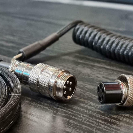 TKC - Techflex GX16 Aviator Coil Cable USB-C For Mechanical Keyboards