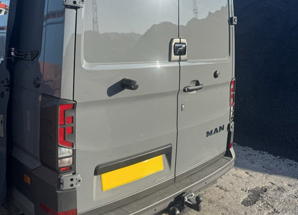 For MAN TGE Rear Light Guards Hammerite Ultimate Matte Black (2018-2025) | Tail Light Protectors | Van-X