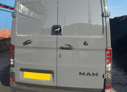 For VW Crafter Rear Light Guards Hammerite Ultimate Matte Black (2018-2025) | Tail Light Protectors | Van-X