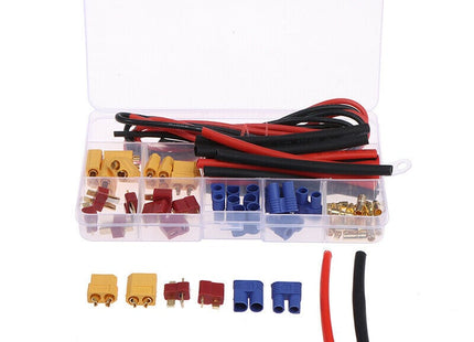 Battery Connector Set (T-plug, EC3, XT60) w/ Silicone Wire and Heat Shrink