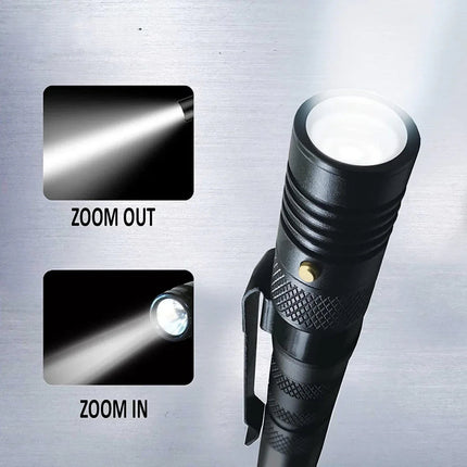 9-in-1 Multi-Function Writing Pen with LED Torch Screwdriver Whistle Great Gift