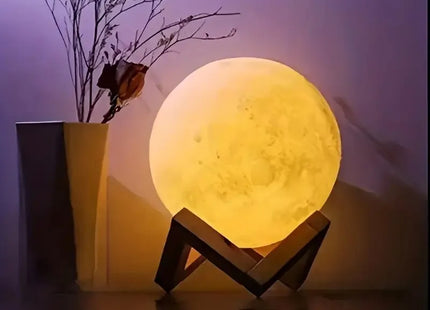 Moon Lamp 15cm 3D LED Light Wireless Moon Model Night Light Beam Lamp